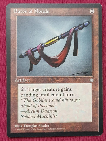 "Baton Of Morale" - Magic The Gathering Card - Ice Age
