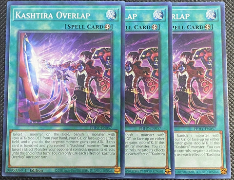 "Kashtira Overlap" PHHY-EN057 - Yu-Gi-Oh! - 3x Card Playset - Photon Hypernova