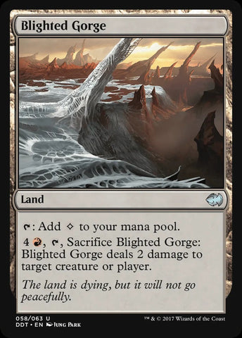 "Blighted Gorge" - Magic The Gathering - DDT