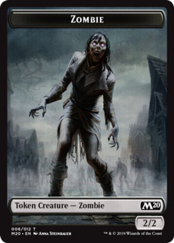 Zombie Token 006/012 x 5 (5x same card) - MTG Magic the Gathering Card