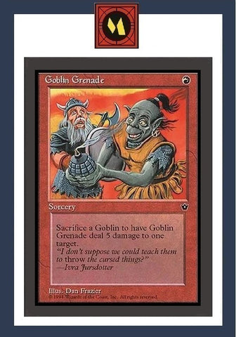 "Goblin Grenade" - Magic The Gathering Card - Fallen Empires