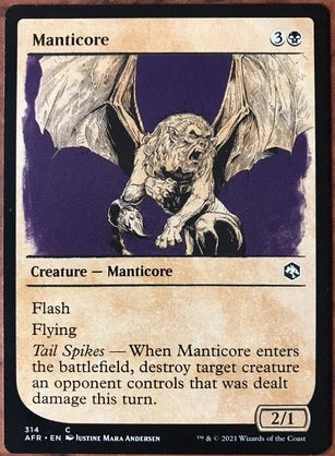 "Manticore" - Magic The Gathering - AFR / Showcase