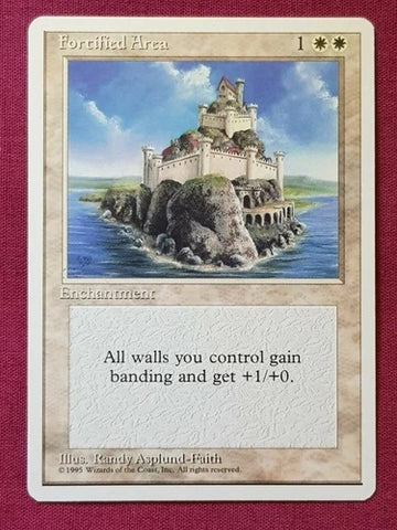 "Fortified Area" x4 - Magic The Gathering - 4th Edition - 4-Card Playset