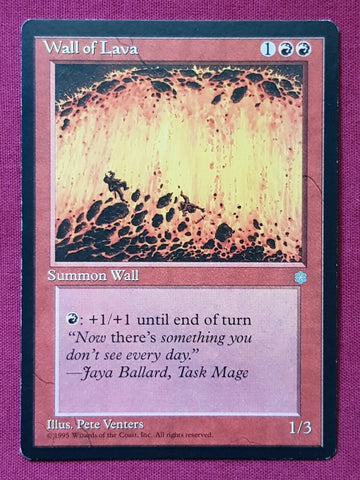 "Wall Of Lava" x4 - Magic The Gathering Card - Ice Age - 4-Card Playset