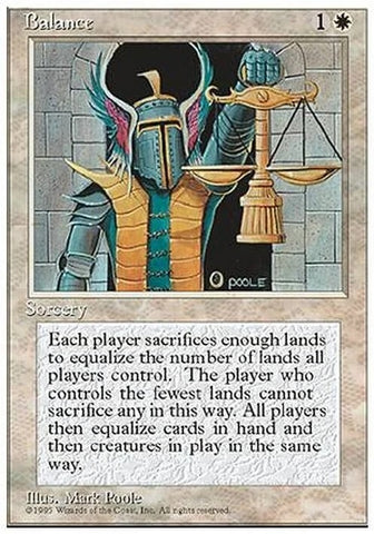 "Balance - Magic The Gathering Card - 4th Edition