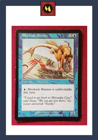 "Blockade Runner" x4 - Magic The Gathering - Mercadian Masques - Playset