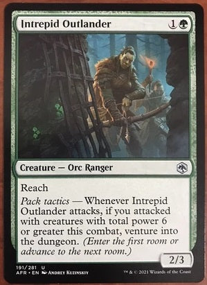 "Intrepid Outlander" - Magic The Gathering Card - AFR