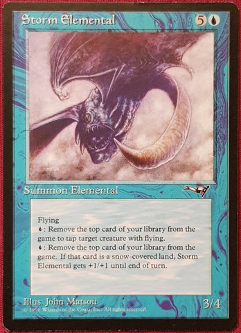 "Storm Elemental" - Magic The Gathering Card - Alliances