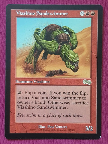 "Viashino Sandswimmer" - Magic The Gathering Card - Urza's Saga