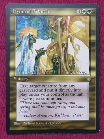 "Hymn Of Rebirth" - Magic The Gathering Card - Ice Age