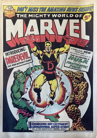 Mighty World of Marvel #20 - Marvel Comics - 1973 - 1st UK Daredevil