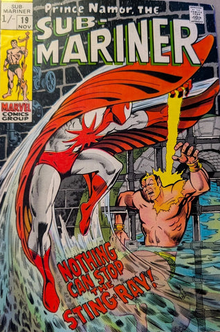 The Sub-Mariner #19 - Marvel Comics - 1969 - 1st App. Stingray