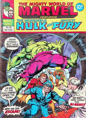 Mighty World of Marvel #285 - #288 (4x Comics) - Marvel/British - 1974