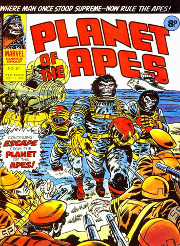 Planet of the Apes #51 - Marvel Comics / British - 1975