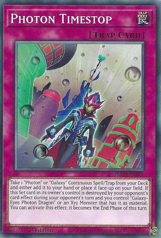 "Photon Timestop" PHHY-EN071 - Yu-Gi-Oh! - 3x Cards Playset - Photon Hypernova