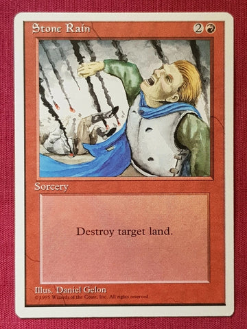 "Stone Rain" x4 - Magic The Gathering Card - 4th Edition - 4-Card Playset