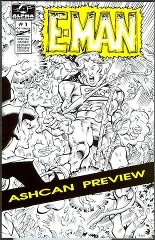 E-Man #1 Special Limited Ashcan Preview - Alpha Productions - 1993