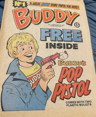 Buddy #1 - British Comic - Feb 14 1981 - no toys included