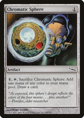 "Chromatic Sphere" - Magic The Gathering Card - Mirrodin