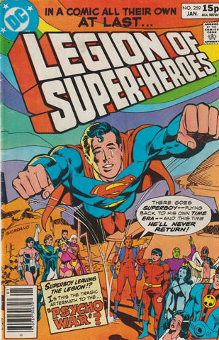 Legion of Super-Heroes #259 to #265 (7x Comics RUN) - DC - 1980