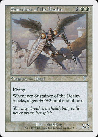 "Sustainer Of The Realm" - Magic The Gathering - 7th Edition
