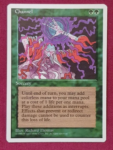 "Channel" - Magic The Gathering Card - 4th Edition