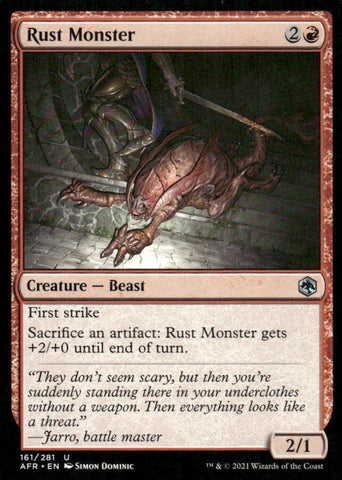 "Rust Monster" x4 - Magic The Gathering Card - AFR - 4-Card Playset