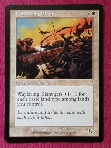 "Wayfaring Giant" - Magic The Gathering Card - Invasion