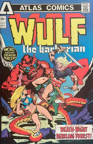 Wulf the Barbarian #4 - Atlas Comics - 1975