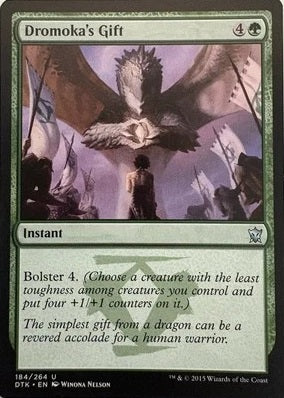 "Dromoka's Gift" - Magic The Gathering Card - DTK
