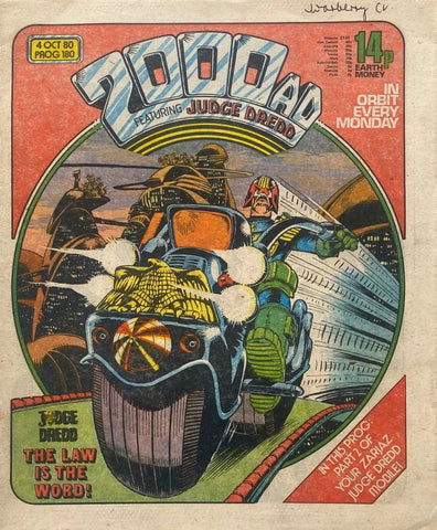 2000AD Comic - Prog #180 - 4th October 1980