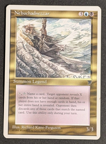 "Nebuchadnezzar" - Magic The Gathering Card - Chronicles