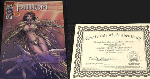 Fathom #12 - Image/Top Cow - 2000 - D.F. Exclusive Variant w/C.O.A.