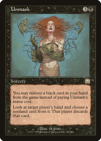"Unmask" - Magic The Gathering Card - Mercadian Masques