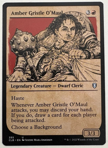 "Amber Gristle O'Maul" - Magic The Gathering Card - CLB Showcase