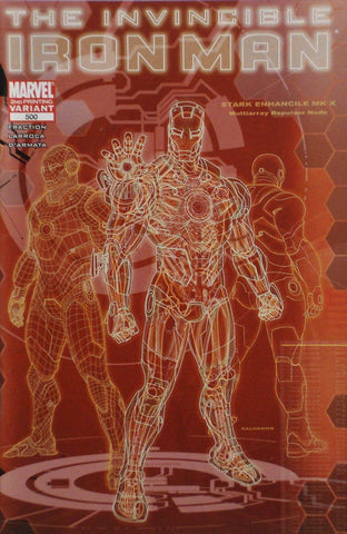 Invincible Iron Man #500 - Marvel Comics - 2011 - 2nd Print Variant