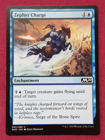 "Zephyr Charge" x4 - Magic The Gathering Card - M20 - 4-Card Playset
