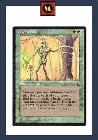 "Gaea's Touch" - Magic The Gathering Card - The Dark