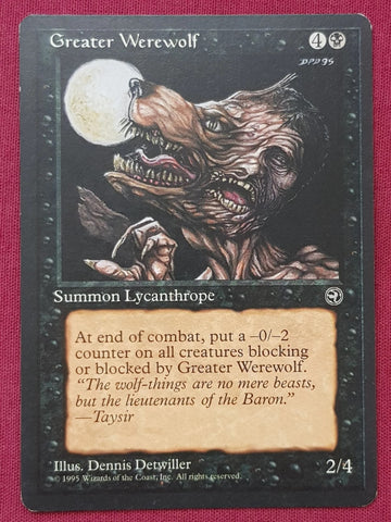 "Greater Werewolf" - Magic The Gathering Card - Homelands