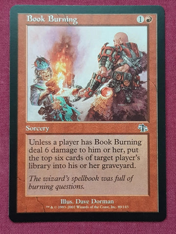 "Book Burning" x4 - Magic The Gathering Card - Judgment - 4-Card Playset