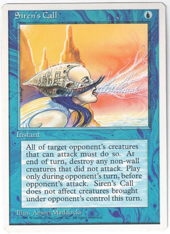 "Siren's Call" -  Magic The Gathering - 4th Edition