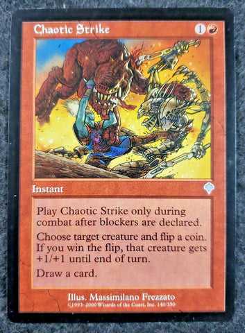 "Chaotic Strike" - Magic The Gathering Card - Invasion