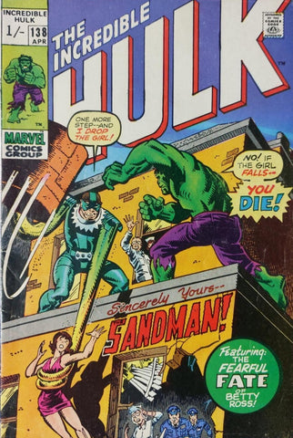 Incredible Hulk #138 - Marvel Comics - 1971