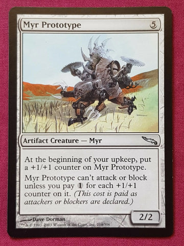 "Myr Prototype" - Magic The Gathering Card - Mirrodin