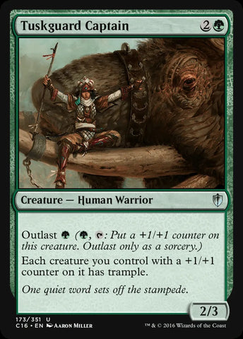 "Tuskguard Captain" - Magic The Gathering Card - ZNC
