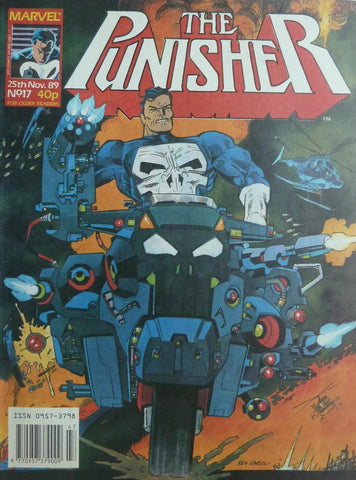 The Punisher #17 18 19 20 (four x comics RUN) - Marvel UK / British - 1989