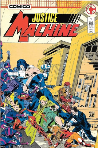 Justice Machine #1 - Comico - 1987