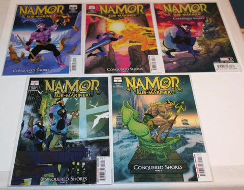 Namor the Submariner Conquered Shores # 1-5 - Marvel Comics - 2022 - Complete Set