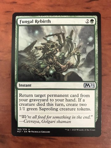 "Fungal Rebirth" - Magic The Gathering Card - M21