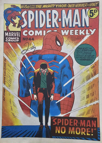 Spider-Man Comics Weekly #44 - Marvel/British Comic - 1973 - GD/VG
